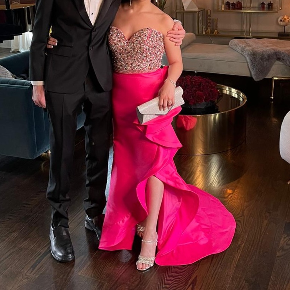 Gorgeous Bright Pink Prom Dress